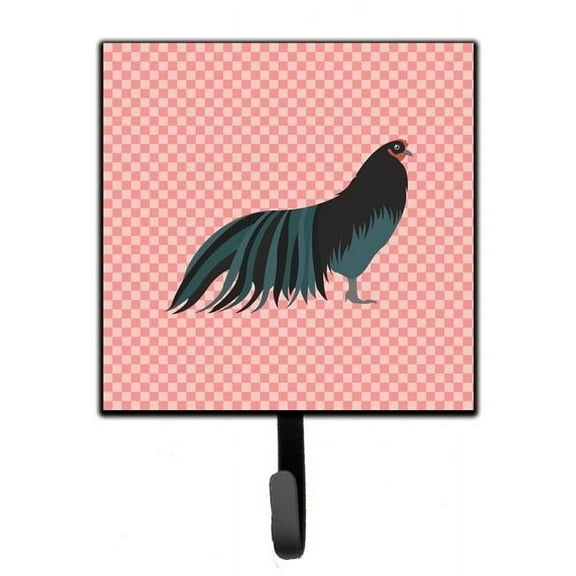 Sumatra Chicken Pink Check Leash or Key Holder