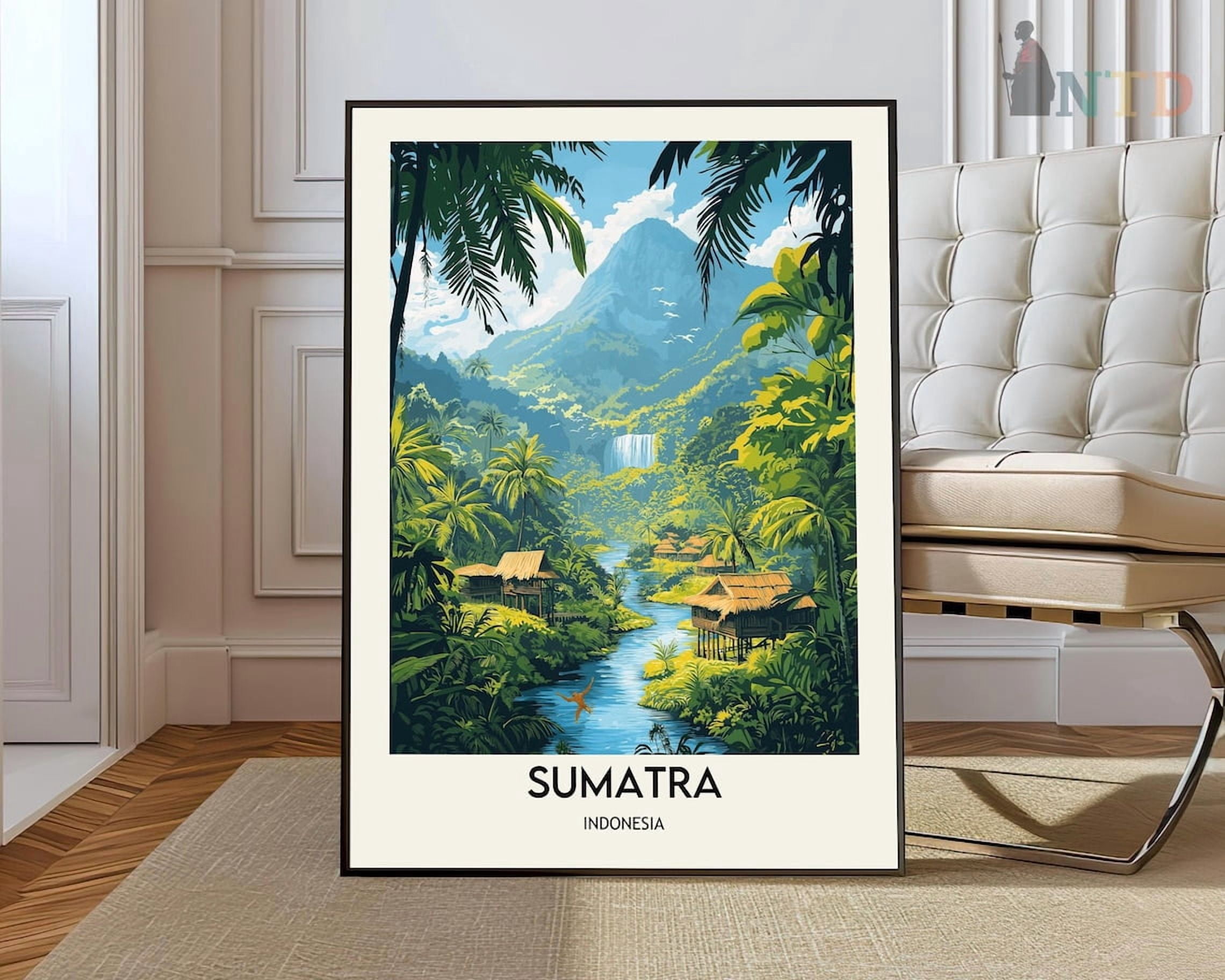 Semutra Sumatra Indonesia Wall Art Print, Tropical Island Travel Photography ...