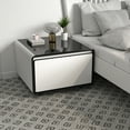 thumbnail image 1 of Sumdeal 27.8" Side Table with Fridge and Mobile Wireless Charging and USB ports,Smart Nightstand in Bedroom, 1 of 8