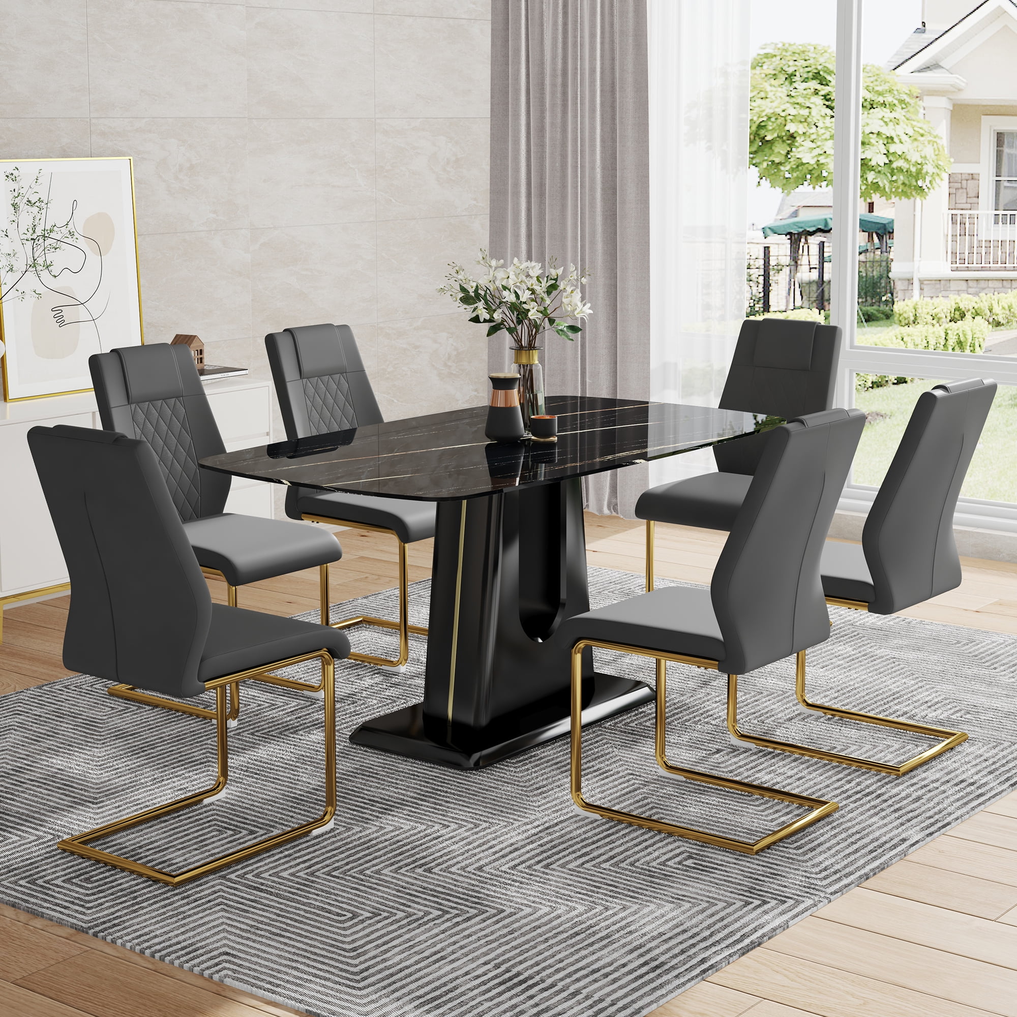 Kitchen Table And Chairs Rooms To Go Black Dining Table Tristan