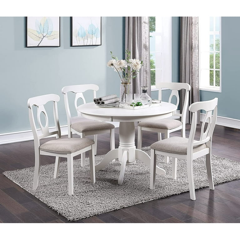 Sumdeal Classic Design Round Dining Room Set for 4,Medieval Style