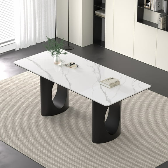 Sumdeal Luxurious Modern Dining Table,Black