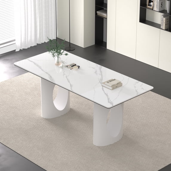 Sumdeal Luxurious Modern Dining Table,White