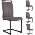 thumbnail image 1 of Sumdeal Modern Dining Chairs Set of 4,Modern Dining Chairs with Metal frame leg with High Density Sponge Leather,Dining Chairs for Dining Room,Kitchen,Living Room, 1 of 6