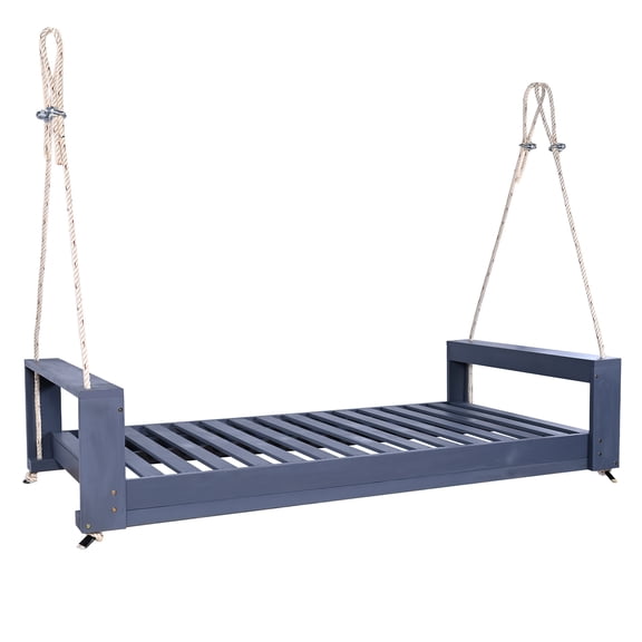 Sumdeal Twin Size Porch Swing Bed Seating Group,Gray