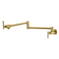 thumbnail image 1 of Sumerain Gold Pot Filler Faucet Wall Mount with Double Joint Swing Arms, 1 of 11