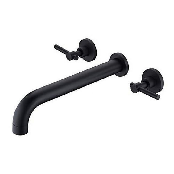 Sumerain S2134DW Solid Brass Matte Black Tub & Shower Faucet