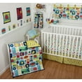 thumbnail image 1 of Sumersault 10 Piece Crib Bedding Set, Zoo Squares, 1 of 7