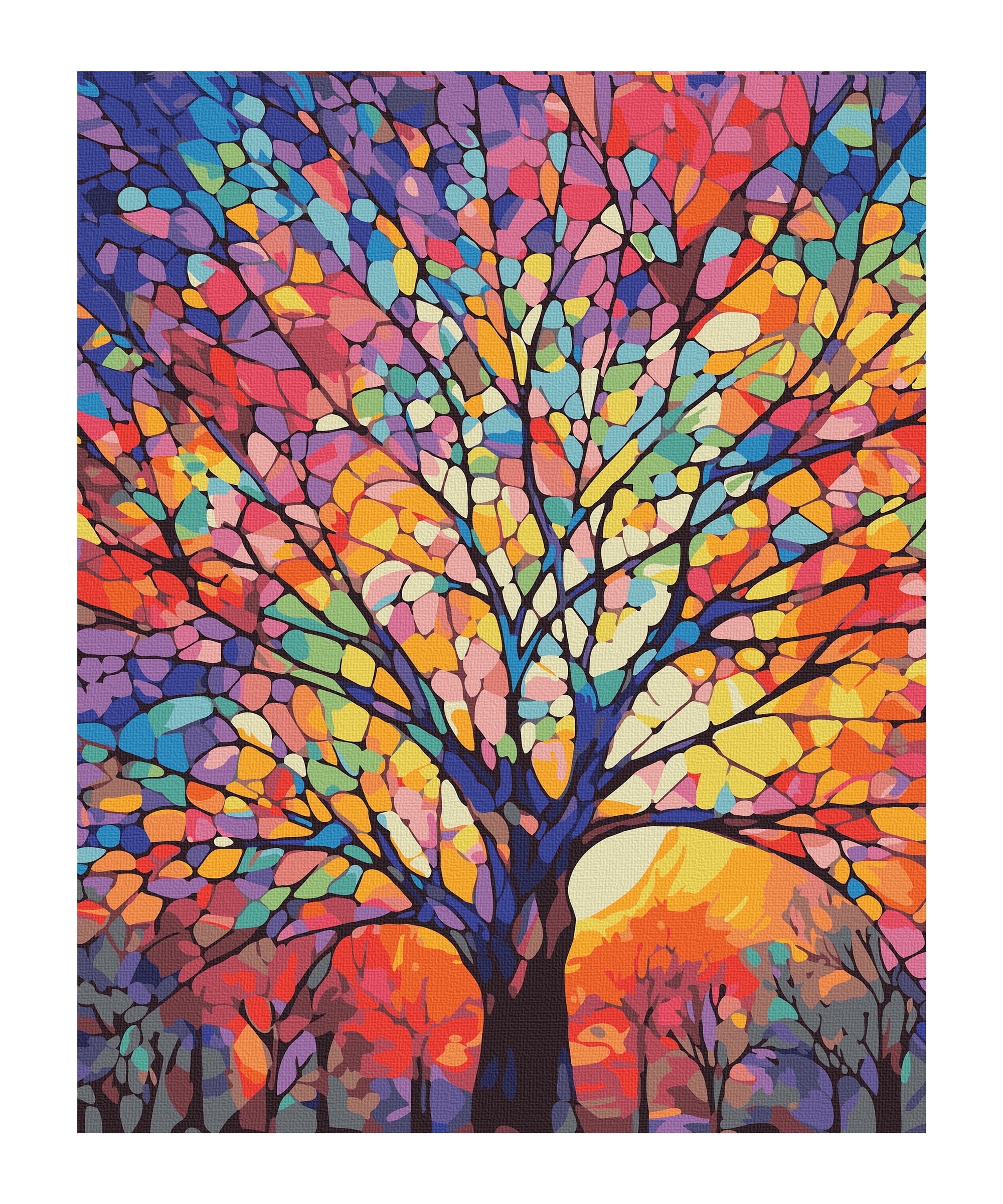 Sumgar Paint by Numbers Kit for Adults Tree of Life DIY Acrylic Paint ...