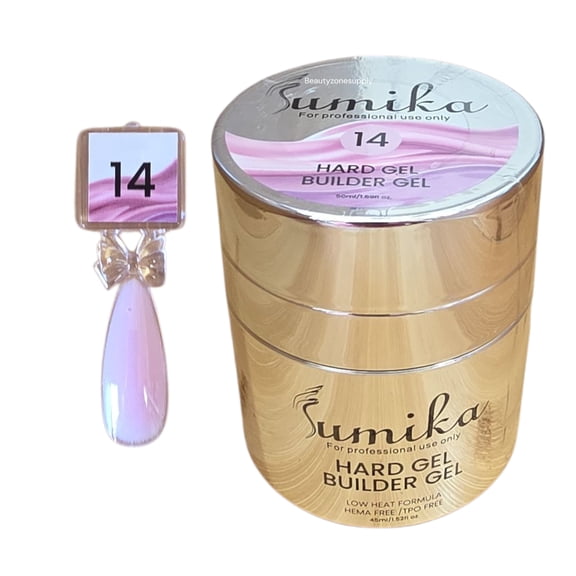 Sumika HEMA  TPO Free Builder Gel in Jar 50mL 1.69 oz Color 14