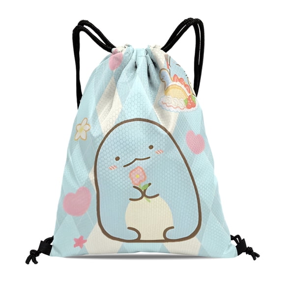 Sumikko Gurashi Active Backpack:Waterproof, suitable for fitness, hiking, swimming, beach, and shopping, measuring 15.7*17.7 inches (40cm45cm.