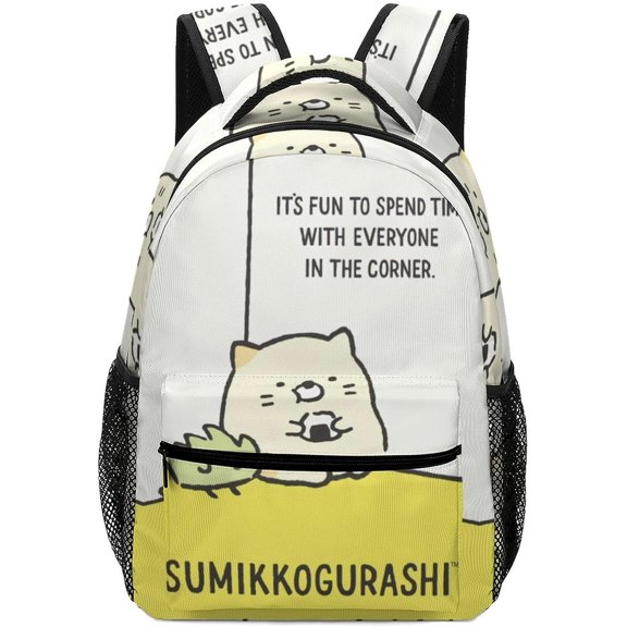 Sumikko Gurashi Backpack Rucksack Daypack Cute Large Capacity A4 Compatible Lightweight Unisex For Travel Hiking