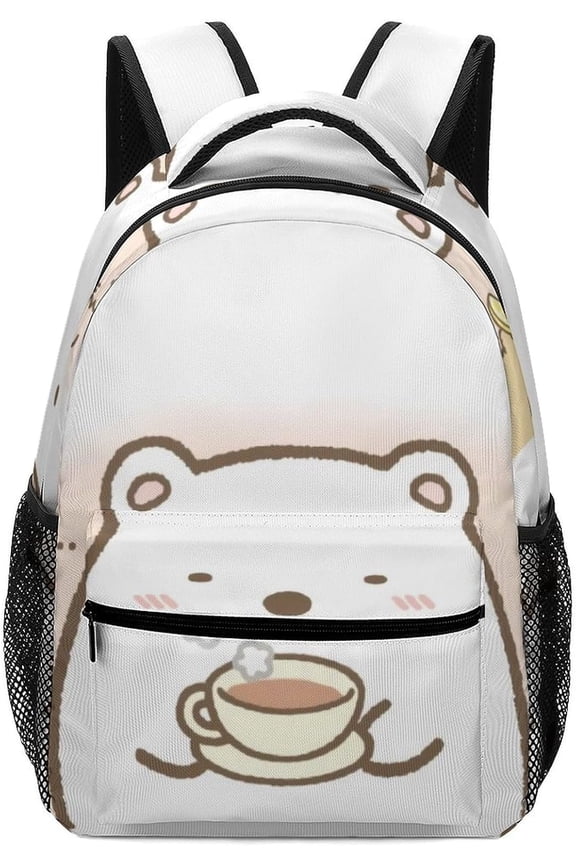 Backpack Rucksack Daypack Cute Large Capacity A4 Compatible Lightweight Unisex For Travel Hiking