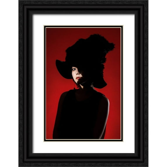 Sumimoto, Suguru 17x24 Black Ornate Wood Framed with Double Matting Museum Art Print Titled - Red World