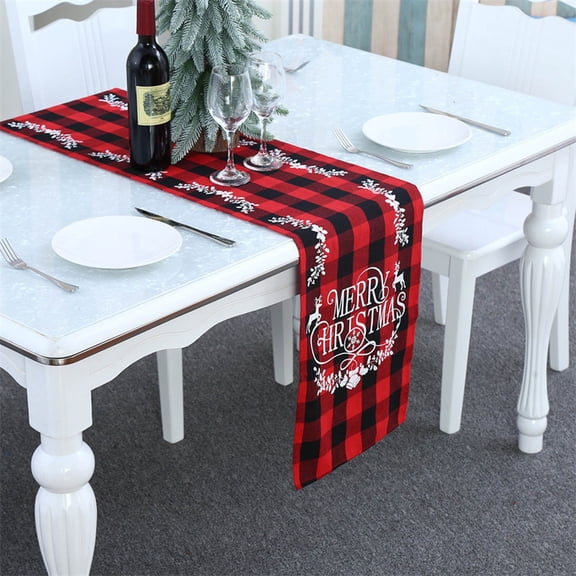 Christmas Home Decoration Supplies Knitted Fabric Table Runner Creative Christmas Tablecloth