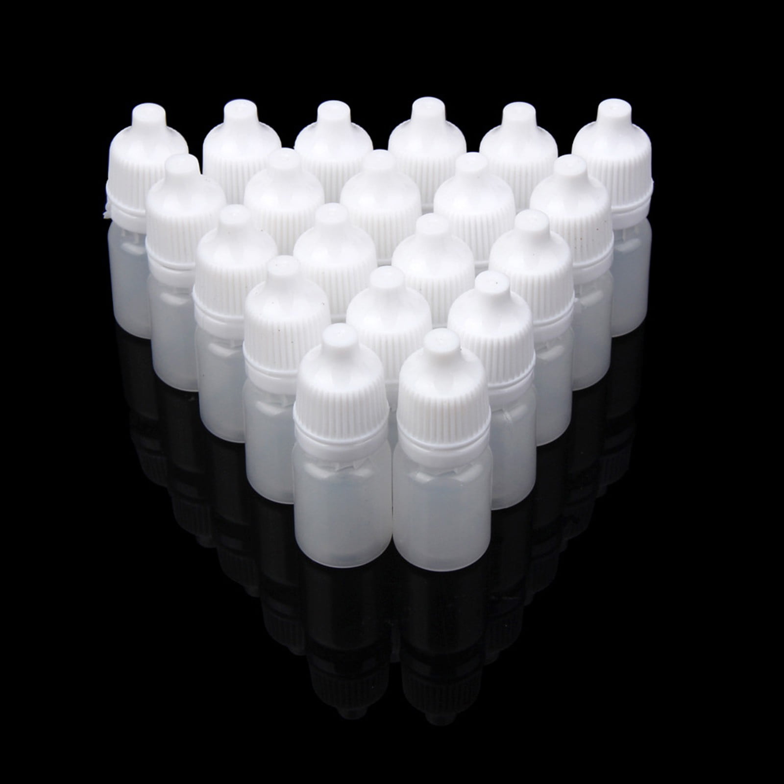 Sumllary 100PCS 10ml Empty Squeezable Bottles Eye Liquid Mini Shampoo Travel Bottles