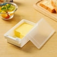 thumbnail image 1 of Sumllary Butter Cutter Square Butter Butter Storage Container | Butter Cutting Tool Butter Dish With Lid Easy To Cut Handle Butter Cutter Space Saving Metal Condiment Cups Disposable Containers, 1 of 8
