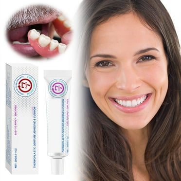 Sumllary Denture Retention Thermoplastic Dentures Secure, Dentures Mouthwash with 3% Pick Storage Handheld Water