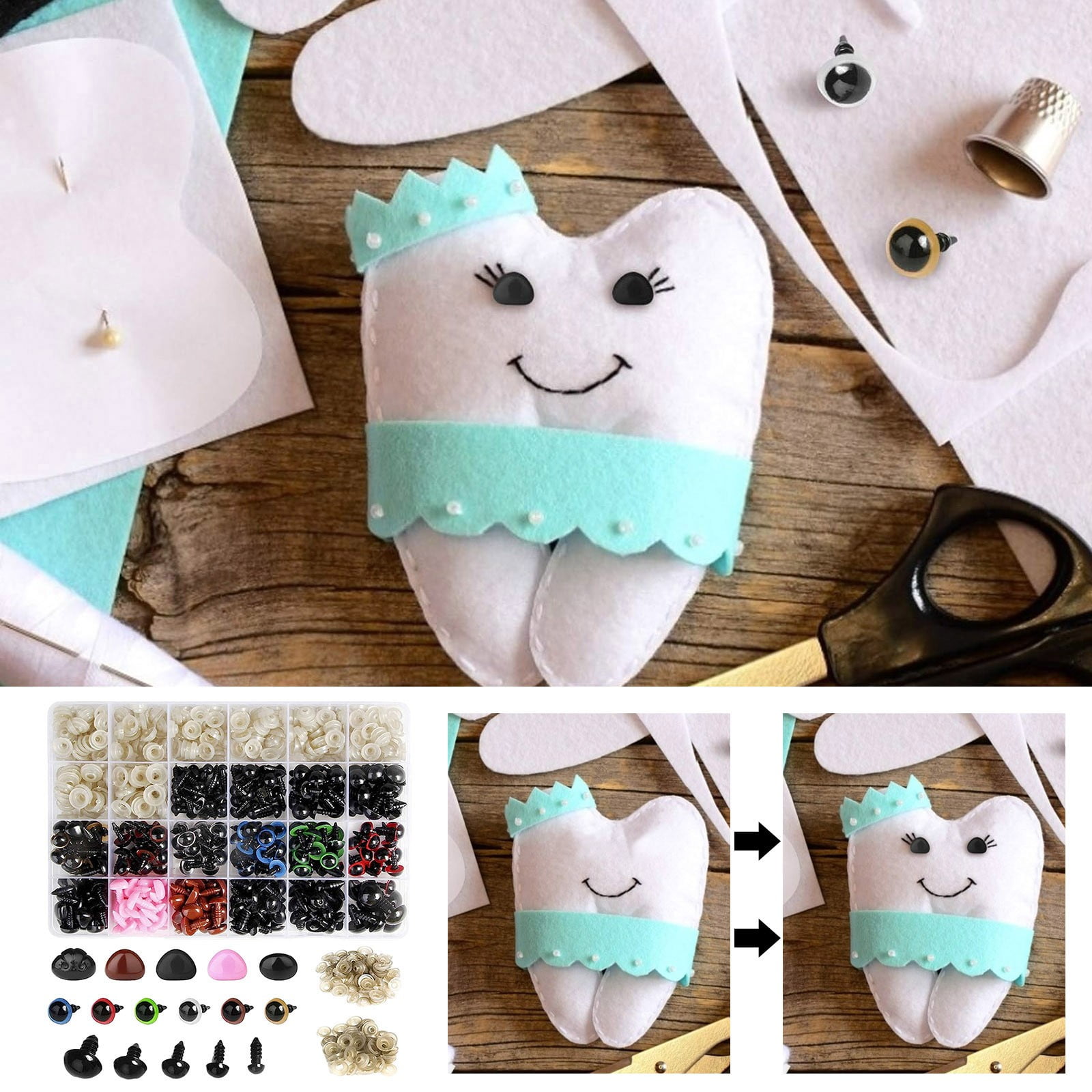 Dolls Villa Dolls And Dollhouse Dolls with Horses 600PCS Colorful Eyes