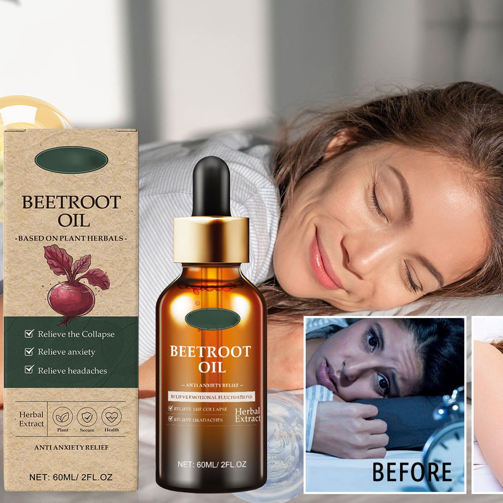 Sumllary Face Cleansing Pads Sleep Oil Series ( Beetroot) Soothes