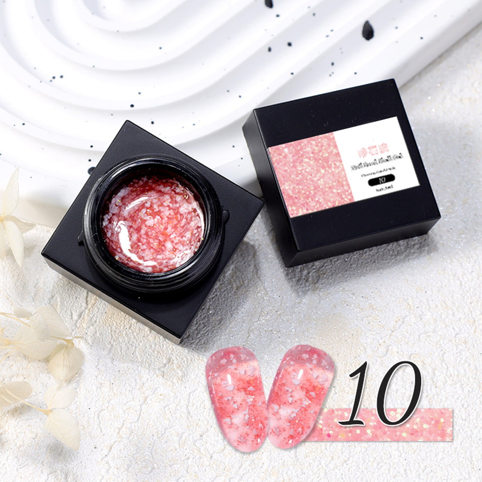 Sumllary Glitter for Hair Eight Styles Sand And Stone Glue Piece Nail