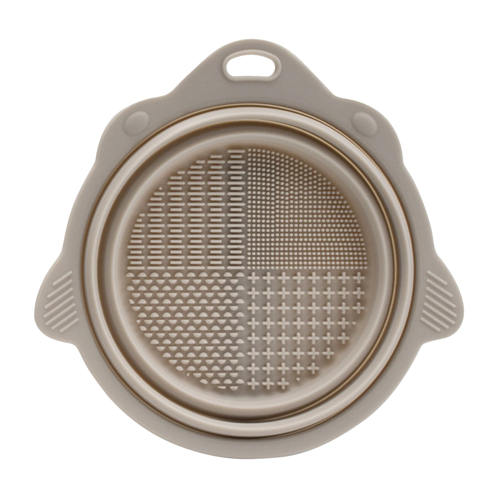 Sumllary Makeup Brush Cleaning Mat Foldable Silicone Cleaning Bowl
