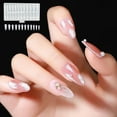 Sumllary Nail 120 Pieces Transparent Water Tube Nail Transparent Nail