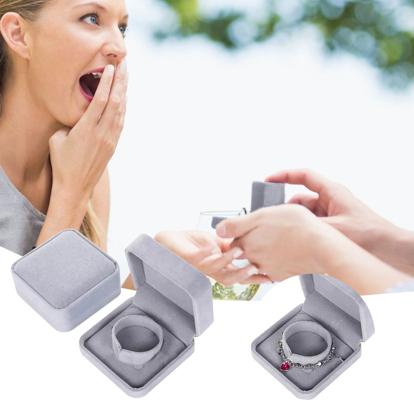 Sumllary Painter Pnellth Elegant Square Bracelet Storage Bangle Jewelry