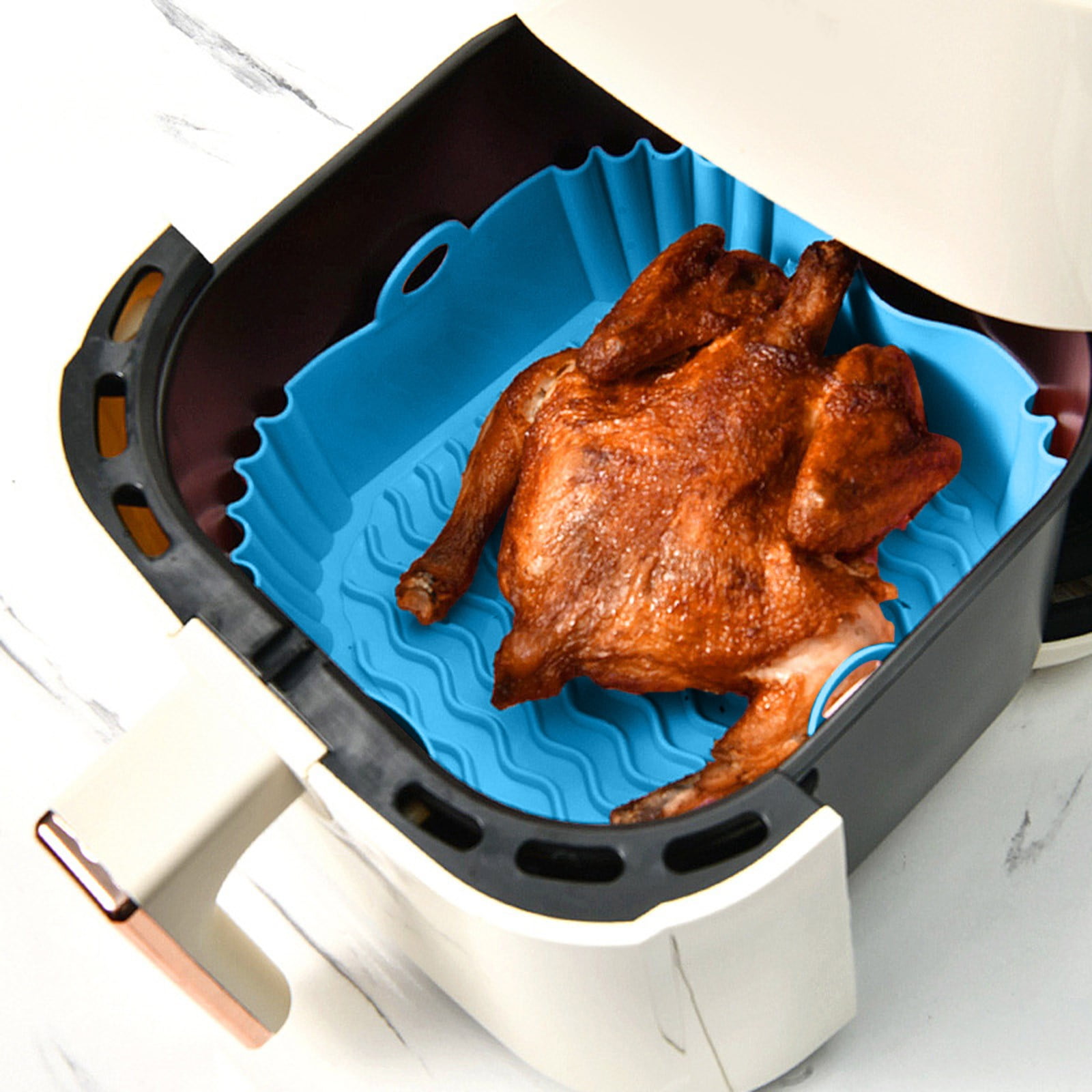 Sumllary Square Air Fryer Silicone Baking Tray Square Air Fryer ...
