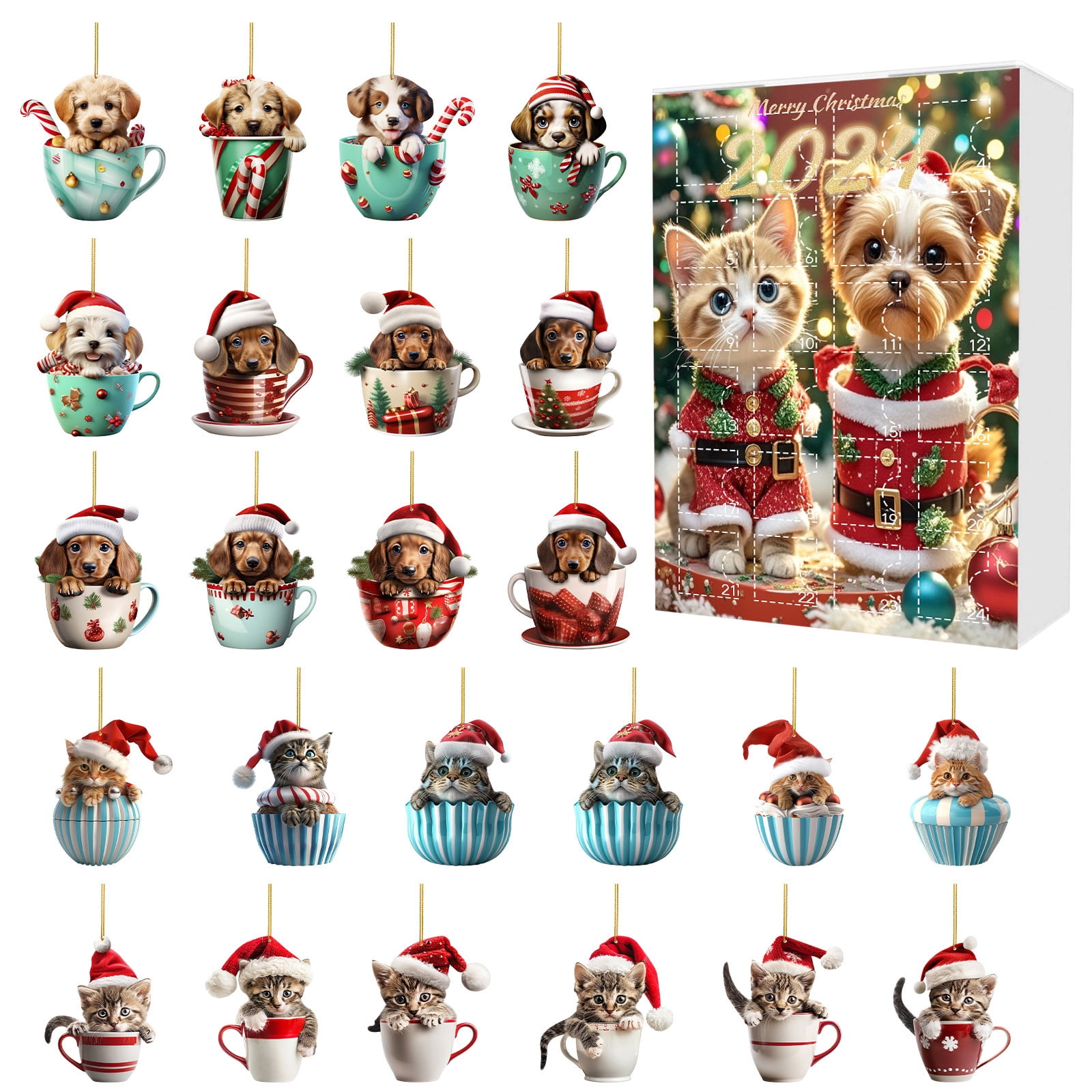 Sumllary Stopwatch Timer Desk Christmas Day Countdown Calendar 20