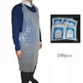 thumbnail image 1 of Summark 39 inches x 24 inches Transparent Disposable PP Apron Waterproof Keep Cleaning Dry 100Pcs, 1 of 9