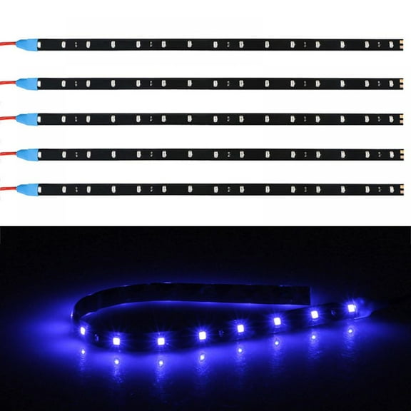 Summark 6-pack Waterproof Flexible 2W DC12V LED Light Strips 30cm Underbody Light For Car Motorcycle(Blue)