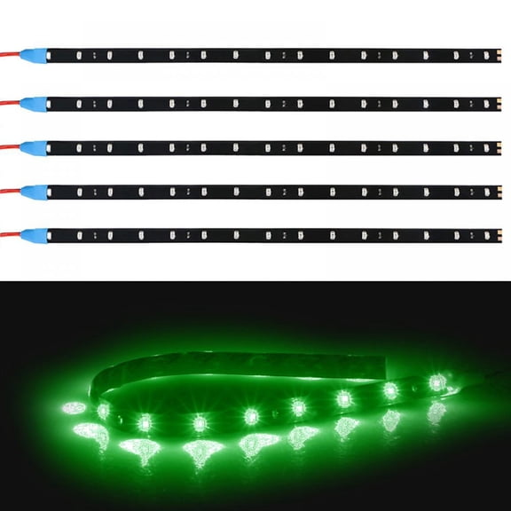 Summark 6-pack Waterproof Flexible 2W DC12V LED Light Strips 30cm Underbody Light For Car Motorcycle(Green)
