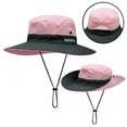 thumbnail image 1 of Summark Bucket Hat Wide Brim Quick Drying Breathable Packable Foldable Sunshade Sun Ponytail Cap With Chin Strap, 1 of 5