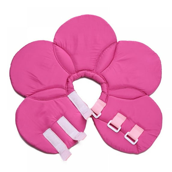 Summark Flower Shapes Soft Pet Cone Recovery Collar for Dogs Cats After Injury Neck Cover Avoiding Scratch The Wound to Heal Faster Convenient Rose Red