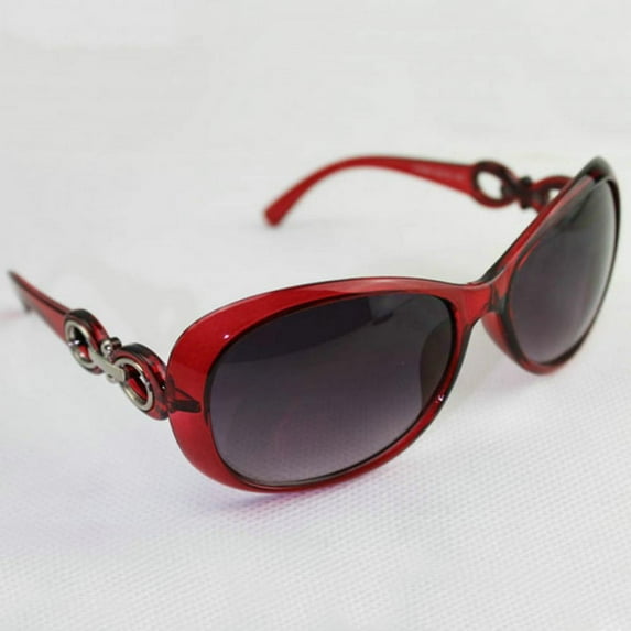 Summark Ladies Classic Round Sunglasses Men'S Retro Retro Large Plastic Frame