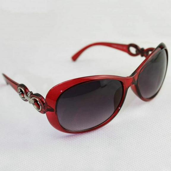 Summark Ladies Classic Round Sunglasses Men'S Retro Retro Large Plastic Frame