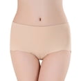 thumbnail image 1 of Summark Women's silk ice ultra-thin quick-drying one piece seamless sexy stretch cotton soft mid-waist panties, 1 of 4