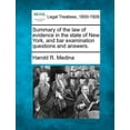 thumbnail image 1 of Summary of the Law of Evidence in the State of New York, and Bar Examination Questions and Answers. (Paperback), 1 of 1