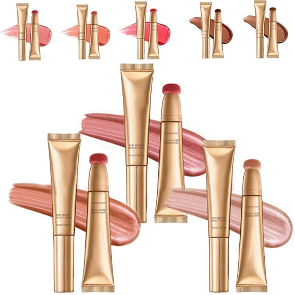 Summaryas Contour Wand & Blush Wand Duo, 2 In 1 Liquid Contour Wand Duo for Women, with Applicator Waterproof (4+5+6)