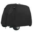 thumbnail image 1 of Summates S420 Golf Cart Cover, Fits Yamaha Drive, EZ Go,Club Car Precedent,Color Tan, Dark Gray (Black, Fit 4-Person), 1 of 4