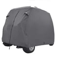 thumbnail image 1 of Summates S420 Golf Cart Cover, Fits Yamaha Drive, EZ Go,Club Car Precedent,Color Tan, Dark Gray (Dark Grey, Fit 2-Person), 1 of 4