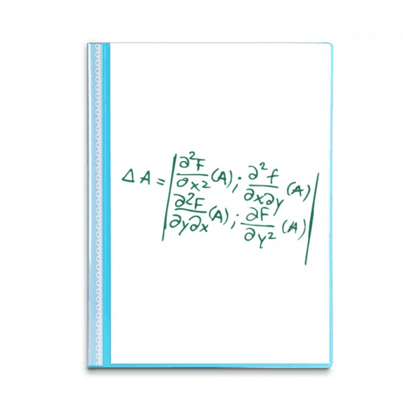 Summation Product Formula Function Book Sheet Protectors Portfolio Binder Folder