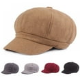 thumbnail image 1 of Summer 100% Cotton Plain Blank 8 Panel Newsboy Gatsby Apple Cabbie Cap Hat, 1 of 5