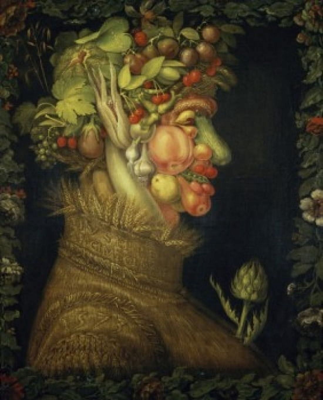 Summer 1573 Giuseppe Arcimboldi (1527-1593Italian) Oil on Canvas Musee du Louvre Paris France Canvas Art - Giuseppe Arcimboldi (24 x 36)