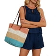 thumbnail image 1 of Summer 2 Piece Sets,Womens Two Piece Sets Pleated Vacation Outfits Beach Linen Set Summer Matching Set, 1 of 9
