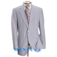 thumbnail image 1 of Summer 2 Piece Suits For Men 2 Button Jacket White And Sky, 1 of 1