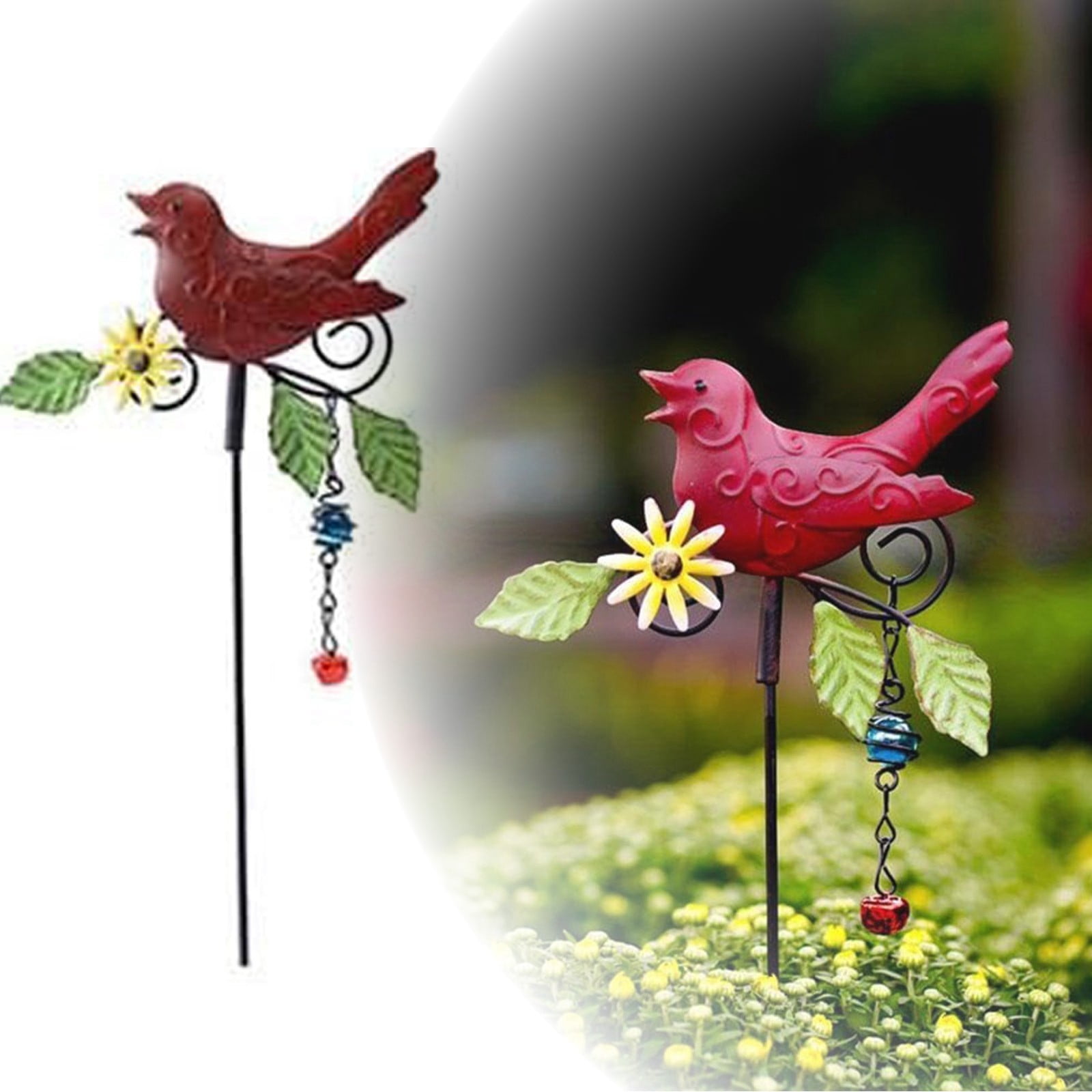Summer 2024 Birds Metal Decorative Garden Stakes 14.2 Inch Bird Garden