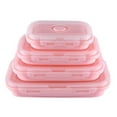 Summer 2024 Folding Silicone Lunch Box Microwave Baking And Heating