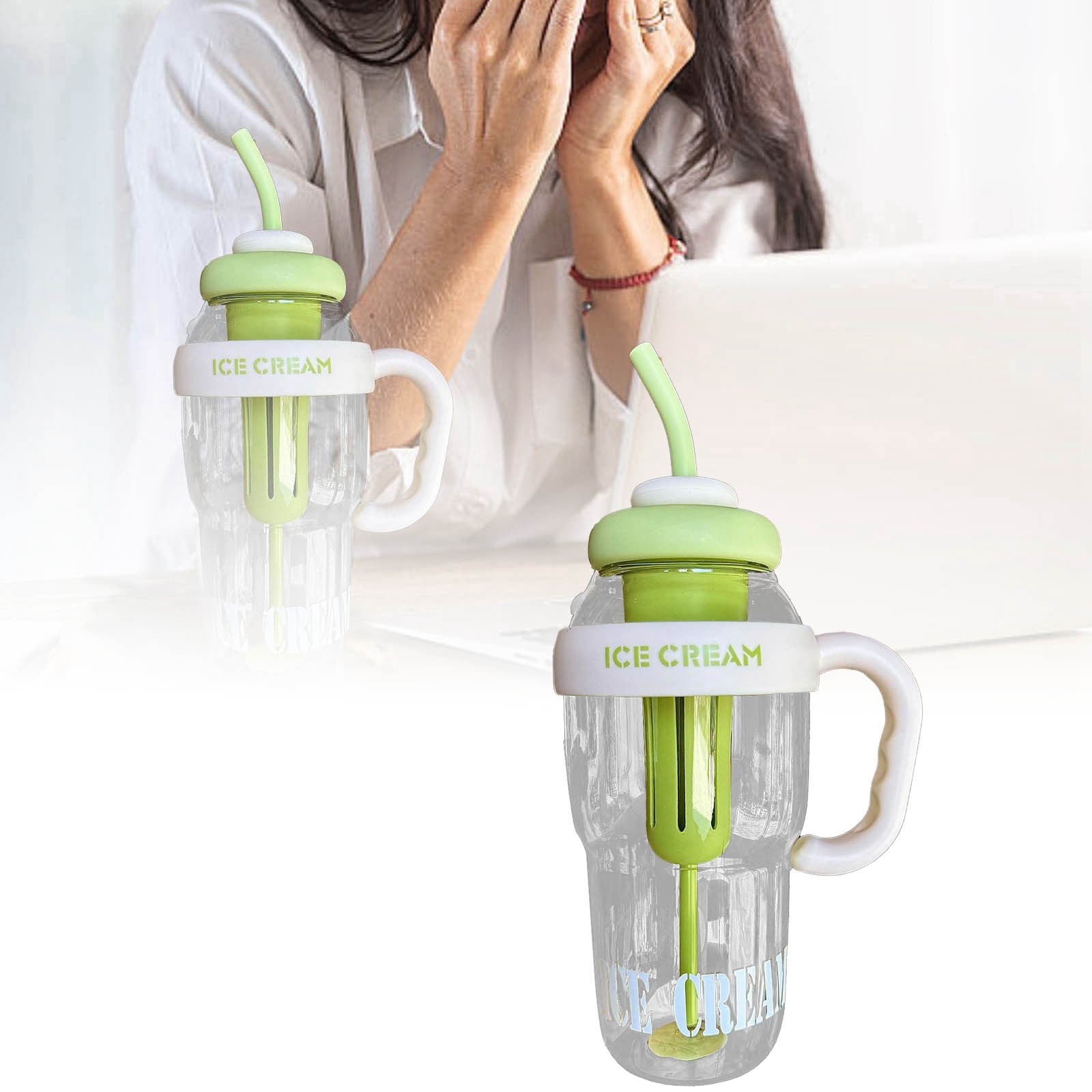 Summer 2024 Large Capacity Water Cup Summer Cup Iced Coffee And Teas